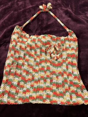 Handmade Crocheted Multicolor top women’s XS to S